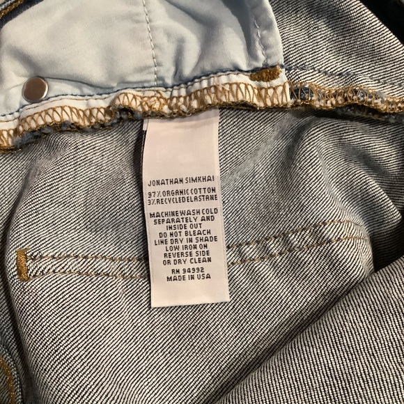 Jonathan Simkhai High Rise Denim Jeans - Picture 9 of 9